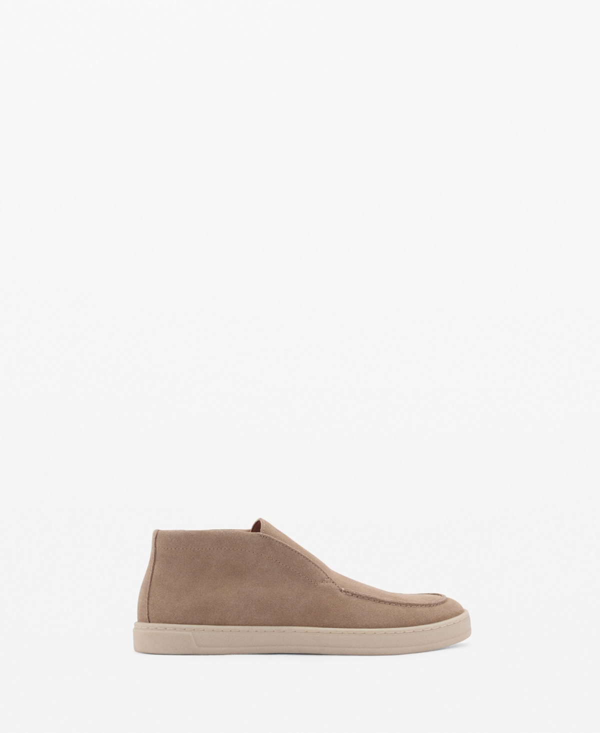 Mango Suede Slip-on Boot In Sand