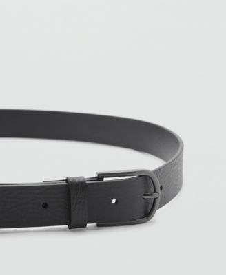 MANGO Men's Pebbled Leather Belt