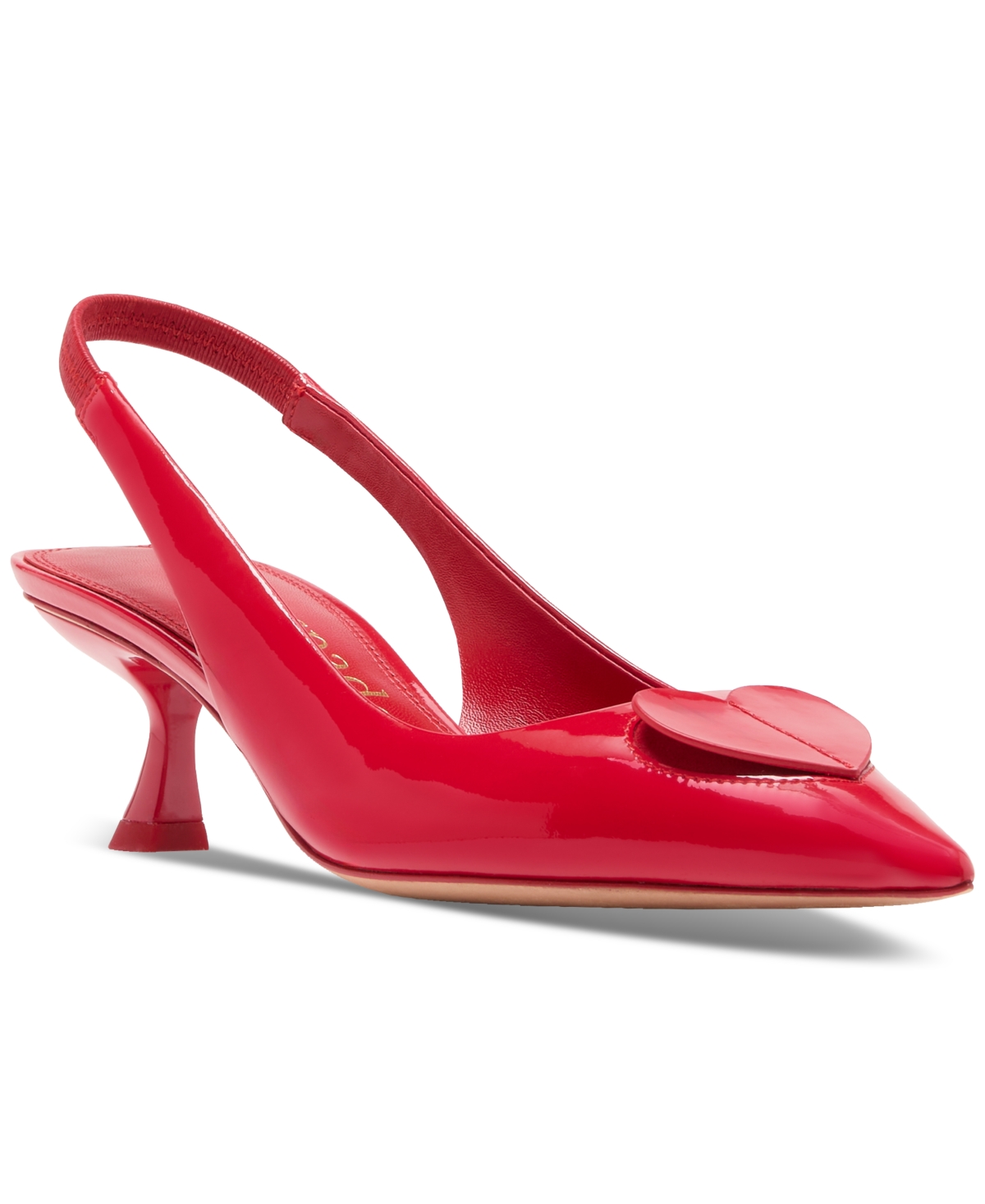 Kate Spade New York Lover Slingback Pointed Toe Kitten Heel Pump In Cherry Rogue