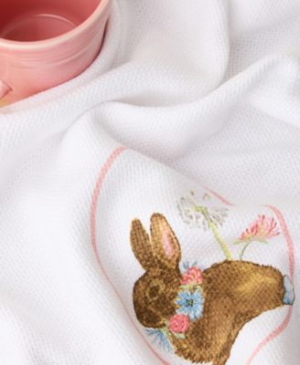 Easter Bunny Cotton Kitchen Towel Set, 16" x 28"