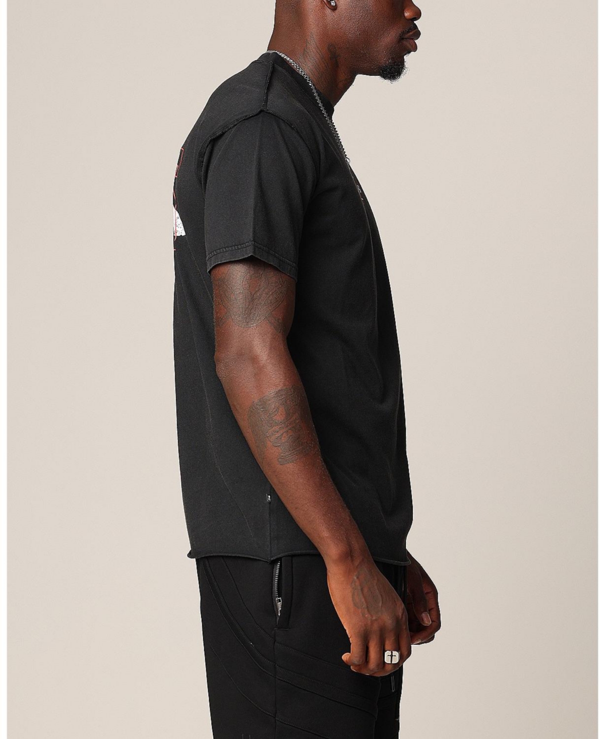 Saint Morta, 666 Cut T-Shirt - Off white