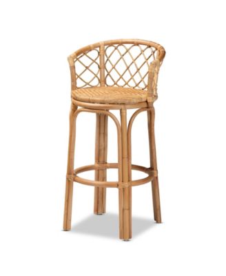 21" Rattan Orchard Modern Bohemian Counter Stool