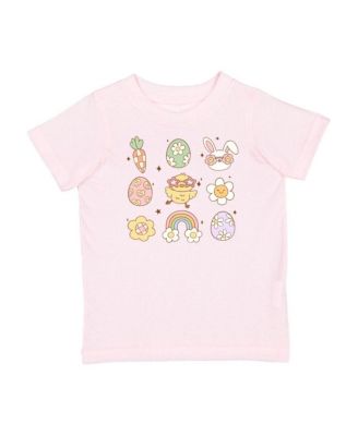 Toddler Girls Groovy Chick Easter Short Sleeve T-Shirt