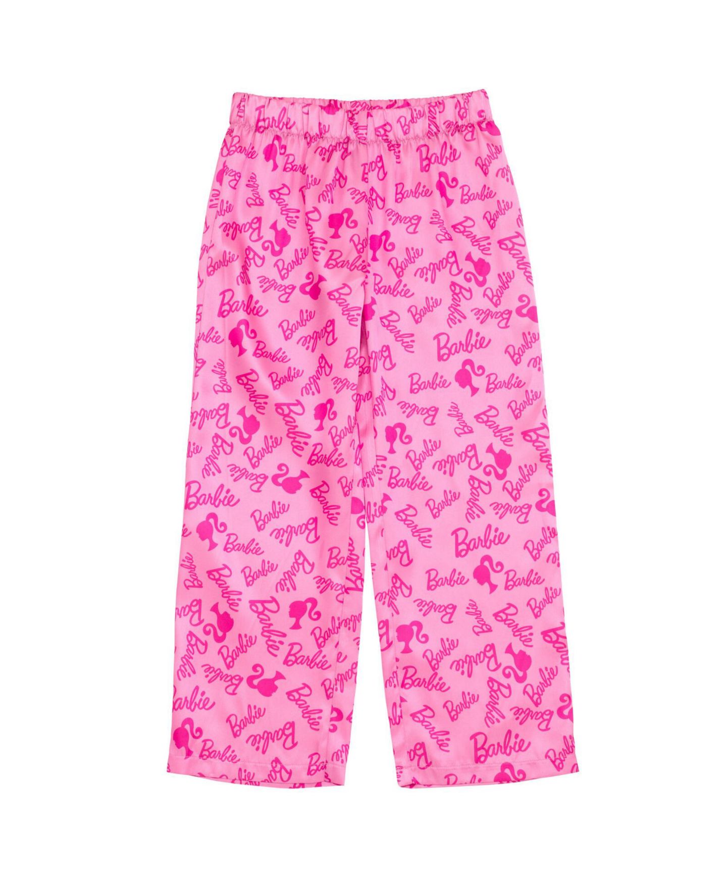 Barbie Girls' 2-Piece Pajama Shirt and Pants Set, цвет: Светлый розовый — фото 4