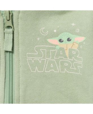 Baby Boys Yoda Fleece Zip Up Cosplay Hoodie