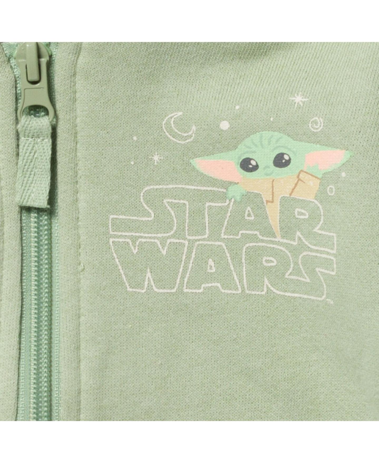 Худи Star Wars The Mandalorian The Fleece Zip Up Cosplay Newborn to для мальчиков-малышей, цвет: Baby Yoda — фото 3