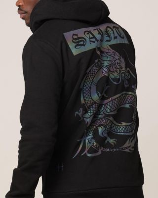 Men's New Age Yot Dragon Hoodie, 2XL, Black