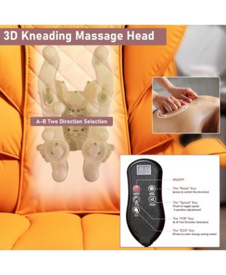 8-Point Massage Gaming Chair, Ergonomic Office Chair, 500lbs Weight Capacity, Adjustable Backrest 90&deg;-135&deg;, Adjustable Backrest and Footrest