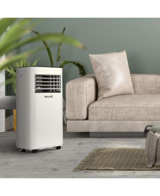 8,000 BTU Portable Air Conditioner (5,000 BTU DOE), Compact AC Design with Easy Setup Window Venting Kit, Self-Evaporative System, Quiet Operation, Dehumidifying Mode with Remote and Timer