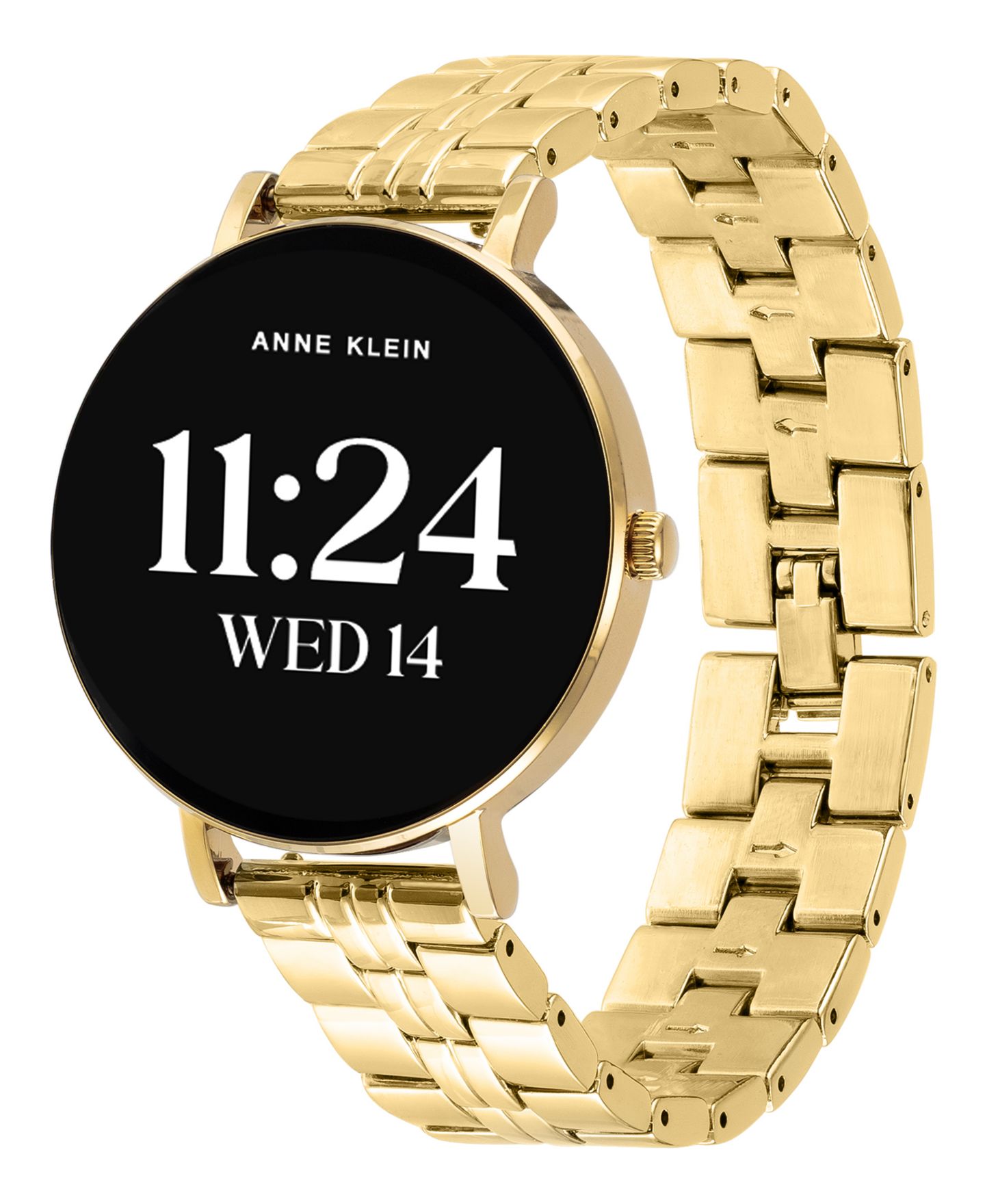 Женские смарт-часы Anne Klein Connect It Prism, золотистый металл, белый силикон, 30 мм — фото 7