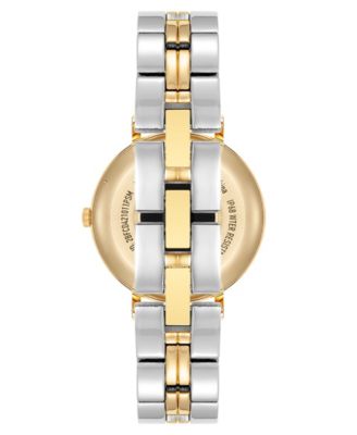 Women's Connect It Prism Smartwatch with Two-Tone Metal Alloy and Black Silicone Band, 30mm