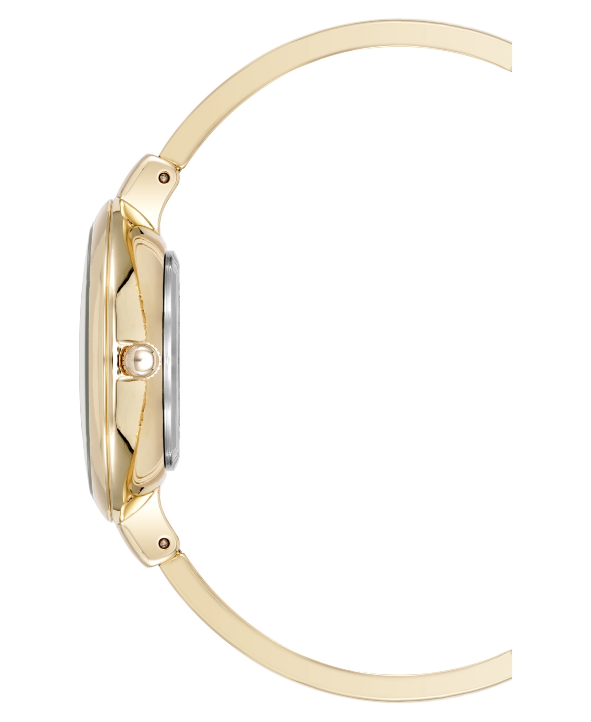 ANNE KLEIN WOMEN'S QUARTZ CHARMING FLORAL GOLD-TONE METAL ALLOY WATCH SET, 32MM 