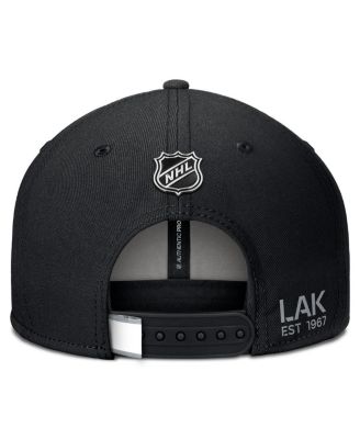 Men's Black Los Angeles Kings Authentic Pro Prime Snapback Hat