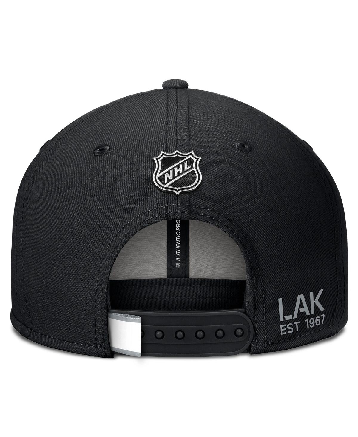 Fanatics Men's Black Los Angeles Kings Authentic Pro Prime Snapback Hat In Black