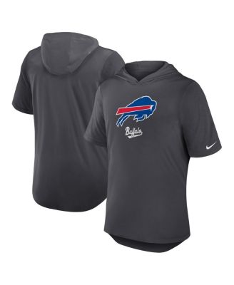 Nike - Men's  Anthracite Buffalo Bills Tri-Blend Performance Hoodie T-Shirt