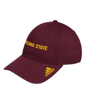 adidas - Men's  Maroon Arizona State Sun Devils Locker Room Wordmark Slouch Adjustable Hat