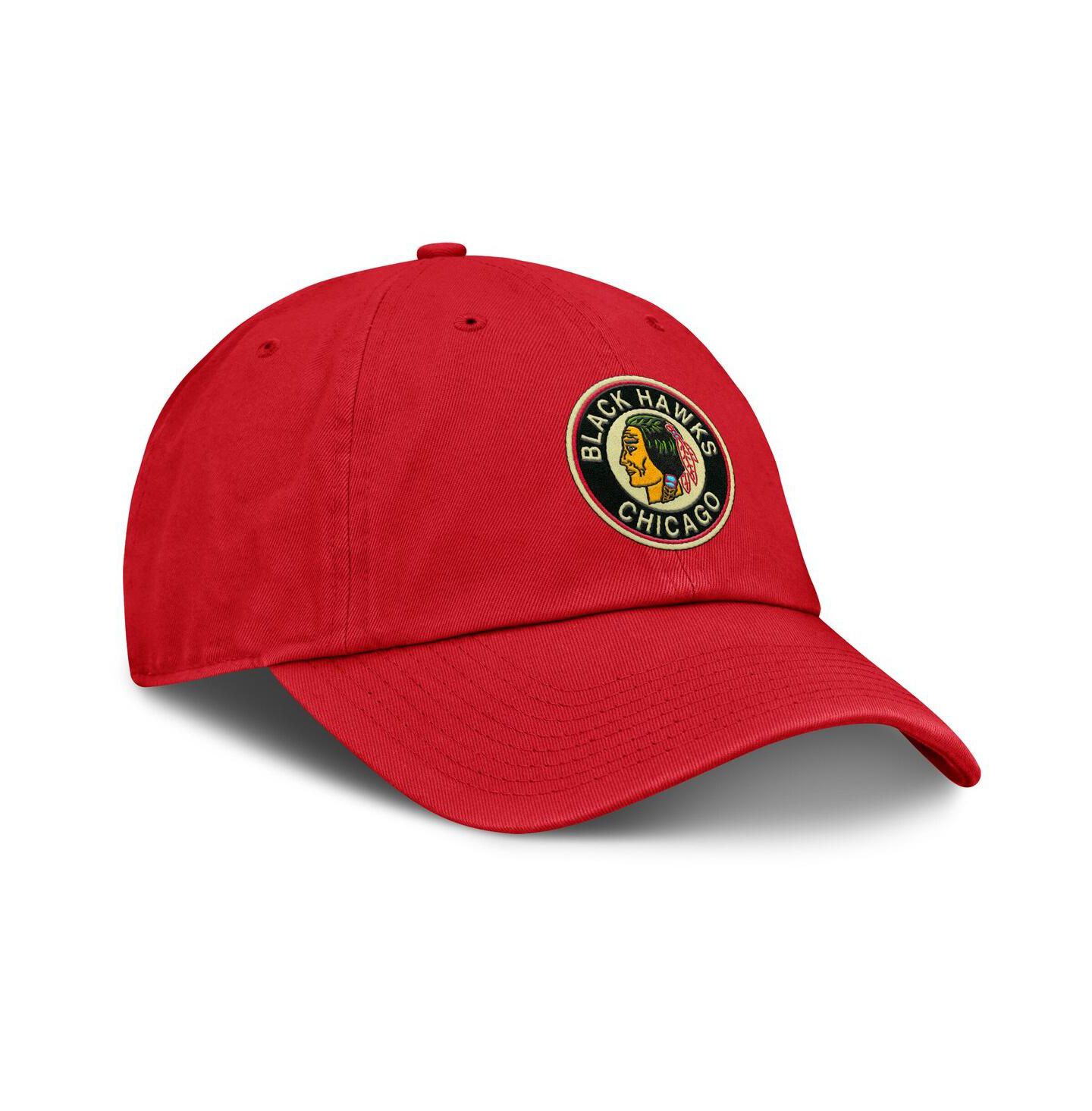 Мужская кепка Fanatics Red Chicago Blackhawks Decades Collection Adjustable Hat — фото 3