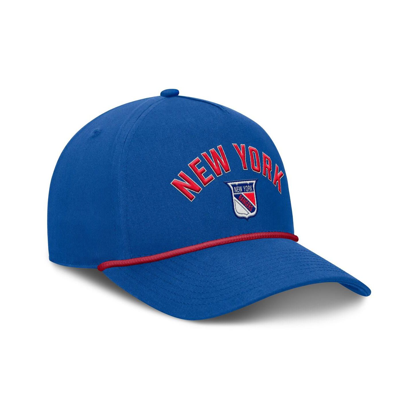 Мужская кепка Fanatics Royal New York Rangers Decades Collection A-Frame Rope Adjustable Hat — фото 1