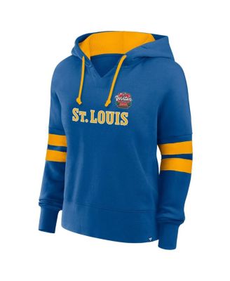 Women's Blue St. Louis Blues 2025 NHL Winter Classic Seize Fleece Pullover Hoodie