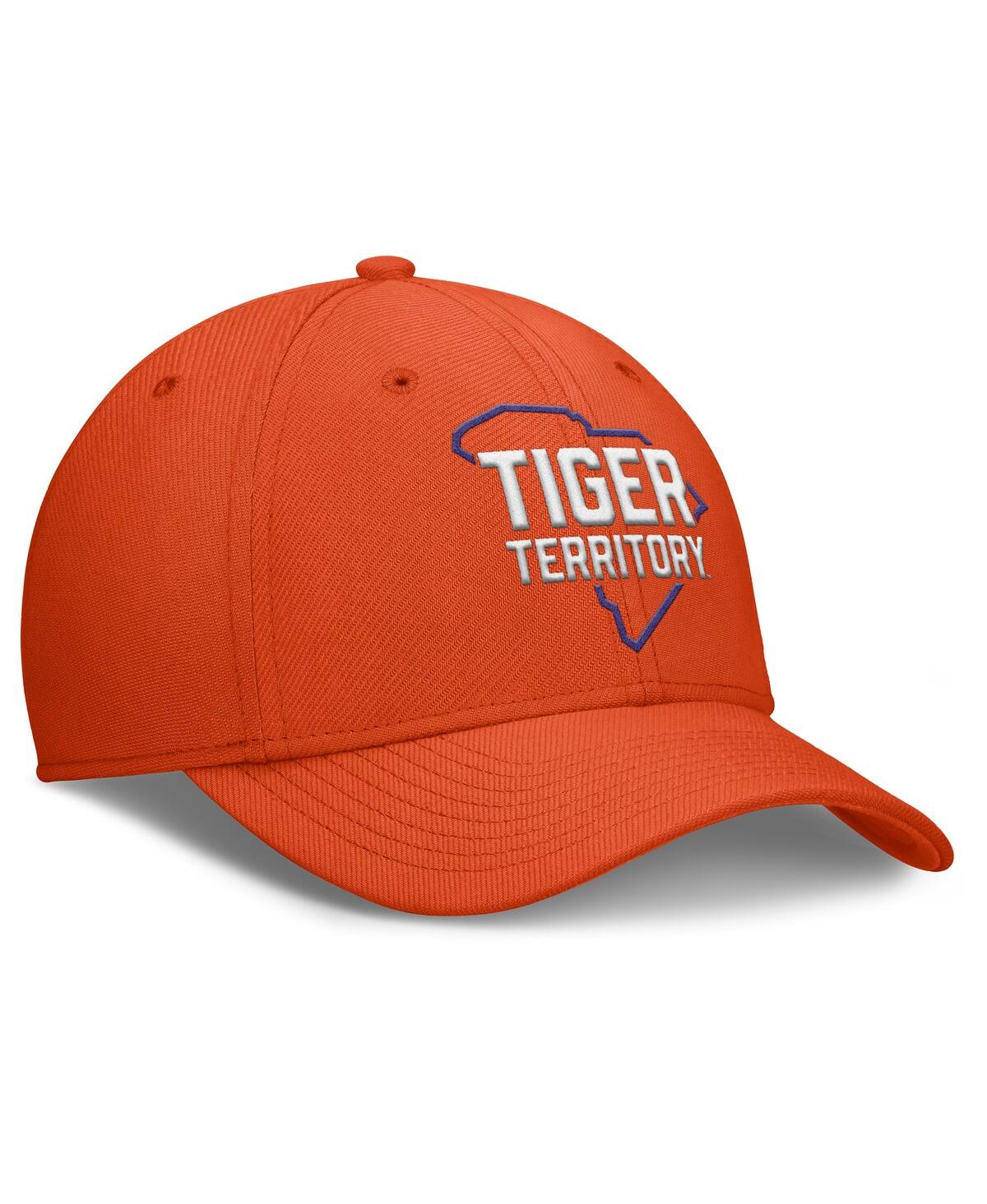 Nike Men's Orange Clemson Tigers Local Swoosh Flex Hat In Orange