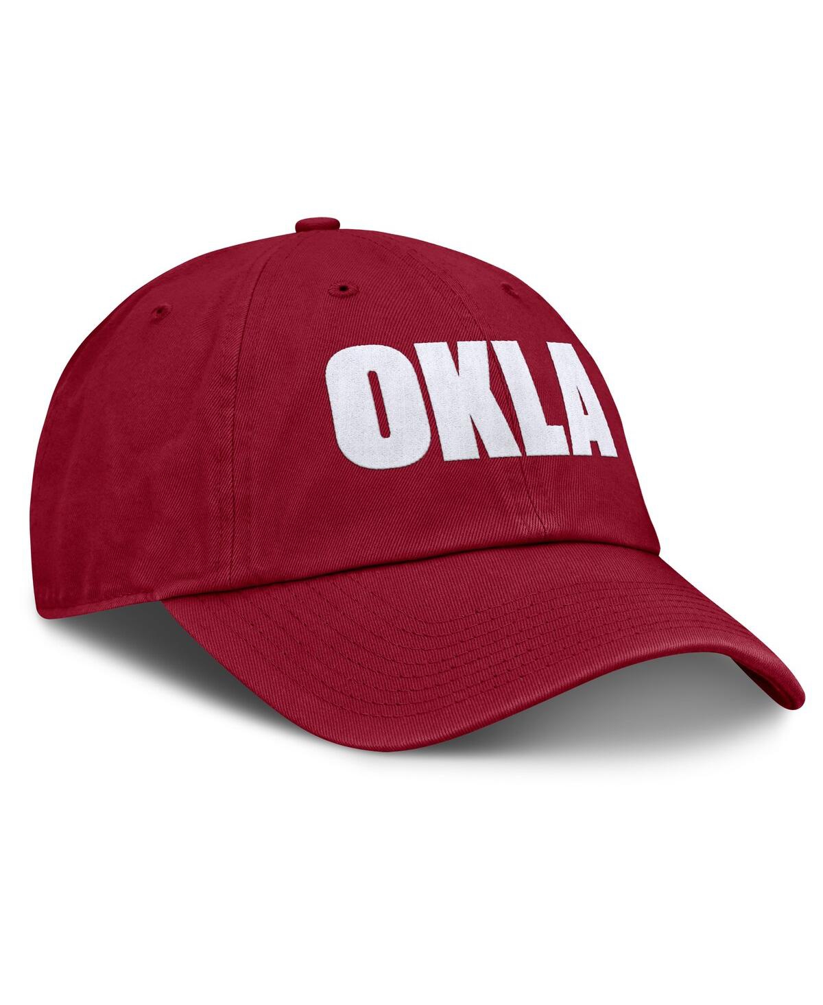 Shop Jordan Men's And Women's Crimson Oklahoma Sooners Local Club Adjustable Hat