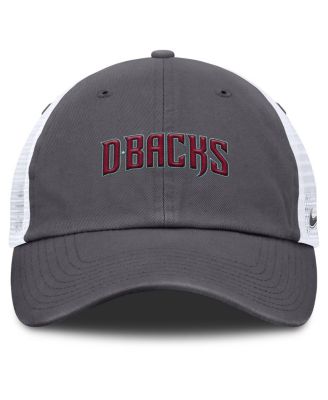 Men's Gray Arizona Diamondbacks Wordmark Club Adjustable Trucker Hat