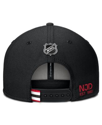Men's Black New Jersey Devils Authentic Pro Prime Snapback Hat