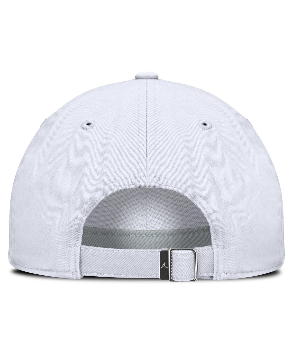 Jordan Men's White Ucla Bruins Core Club Mascot Wordmark Adjustable Hat In White