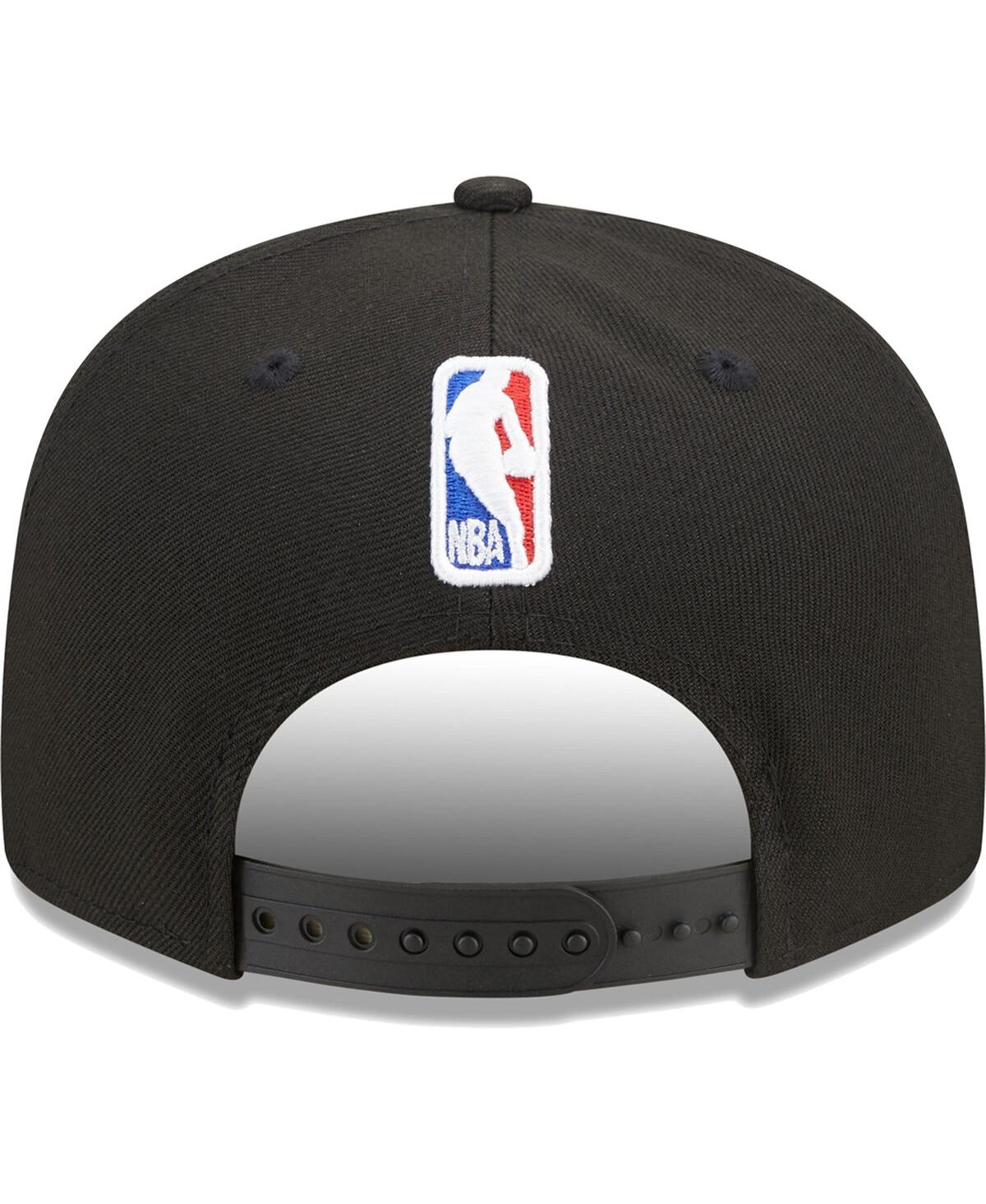 New Era Men's Black Milwaukee Bucks Jersey Hook Statement Edition 9fifty Snapback Hat