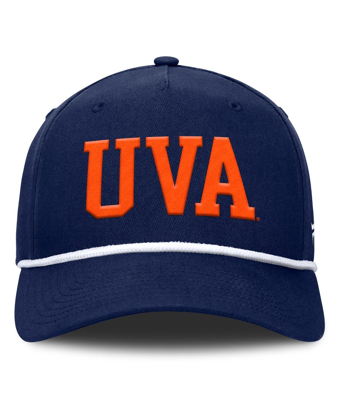 Fanatics Men's Navy Virginia Cavaliers Foul Ball Rope Adjustable Hat In Navy
