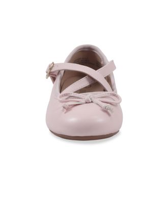 Little and Big Girls Candice Crossover Ballet Flat Dress Shoe