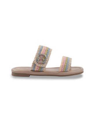 Little and Big Girls Belle Cord Slide Sandals