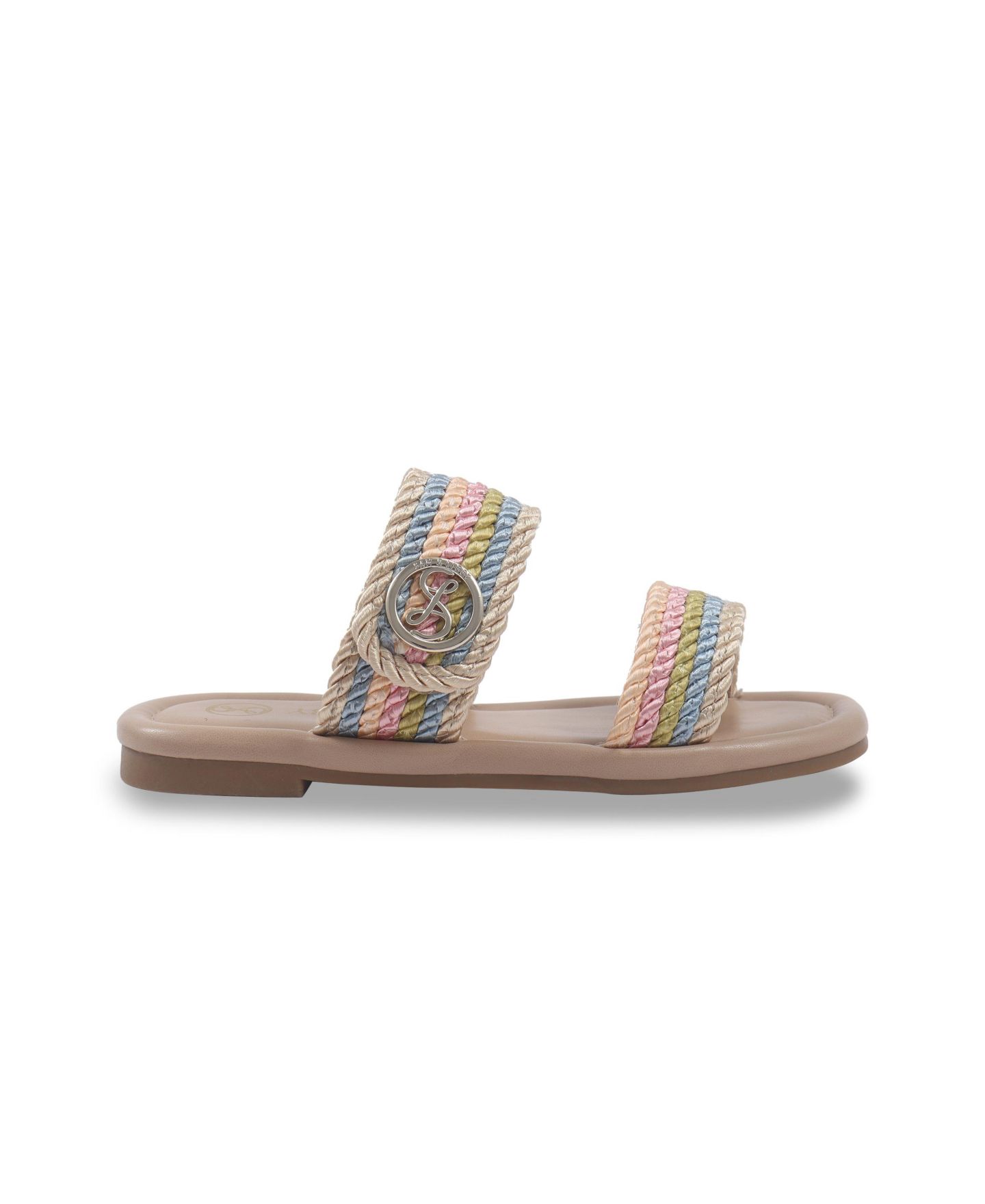 Сандалии Sam and Libby Belle Cord Slide Sandals для девочек, цвет: Разноцветный — фото 2