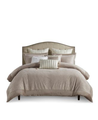 Pescal Oversized Velvet 9-Pc. Comforter Set, King/California King