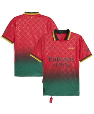 Puma - Men's  Red/Black AC Milan x Off-White 2024/25 Home Replica Jersey