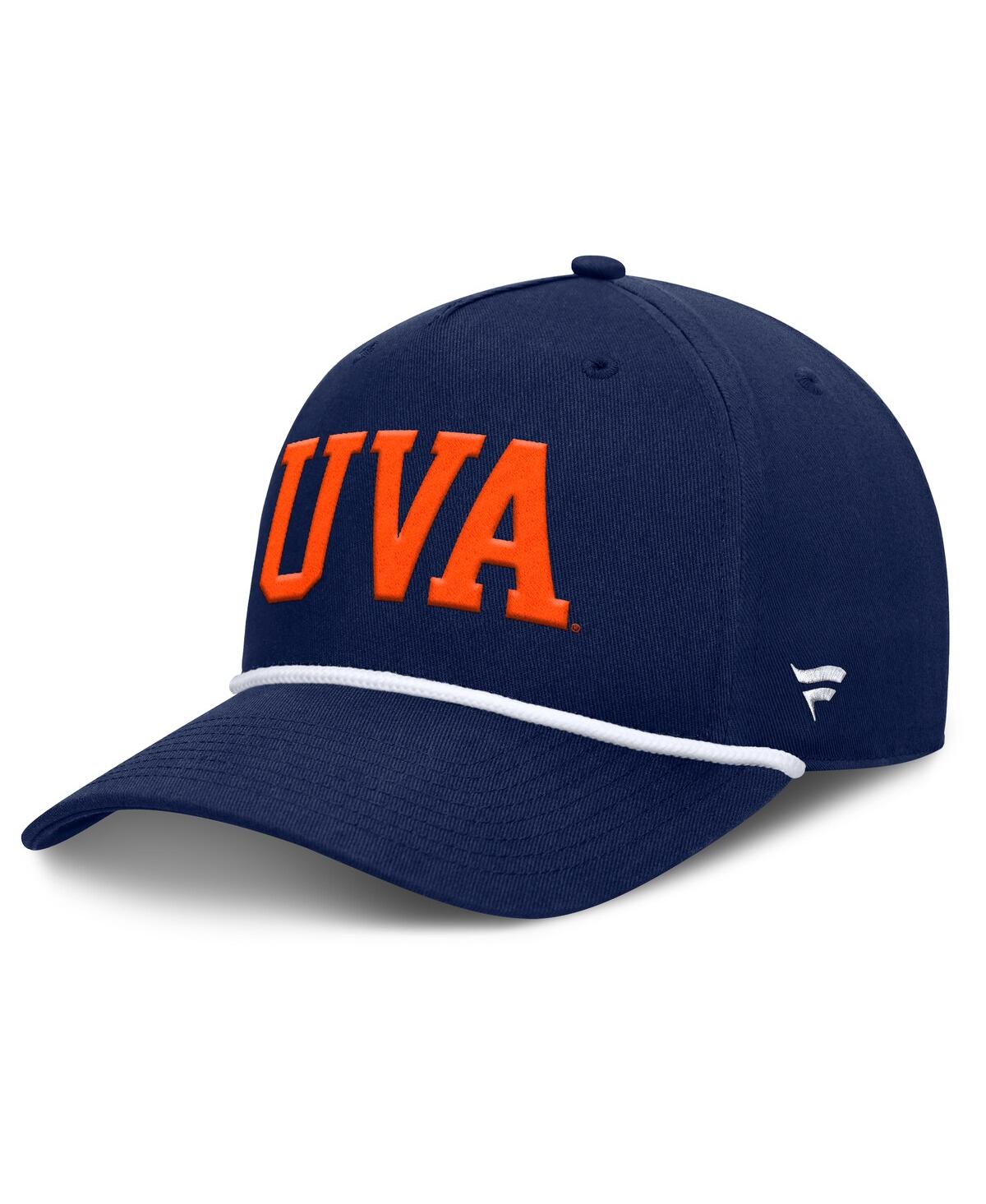 Fanatics Men's Navy Virginia Cavaliers Foul Ball Rope Adjustable Hat In Navy
