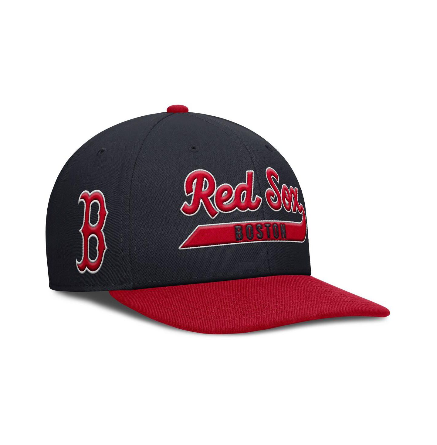 Мужская кепка Nike Navy/Red Boston Red Sox Pro Performance Snapback Hat — фото 1