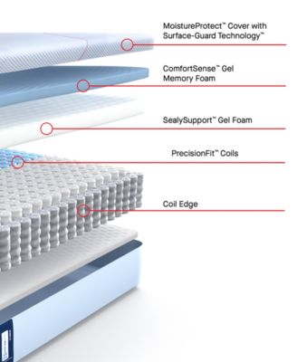 Posturepedic Hybrid Edleston 12" Firm Tight Top Mattress Set - Queen Split