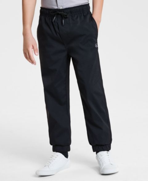 Брюки Calvin Klein Stretch Comfort Jogger для мальчиков, цвет: Чёрный