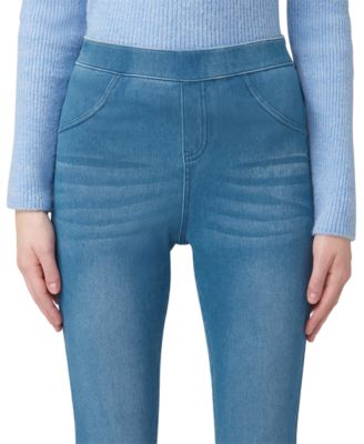 Women's Mid-Rise Pull-On Denim Capri Leggings