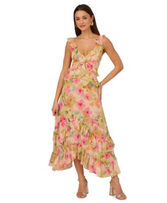 Women's Ruffled High-Low Dress