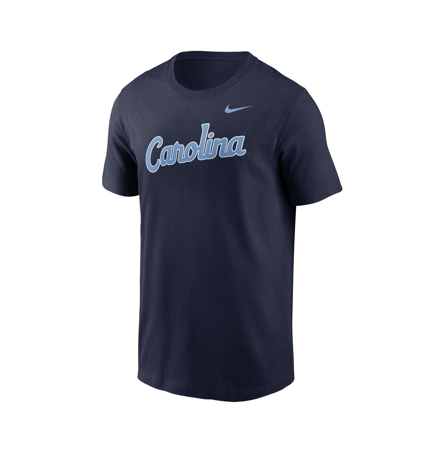 Мужские футболки Nike Navy North Carolina Tar Heels Baseball Wordmark — фото 3