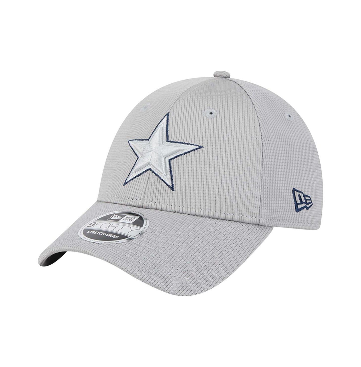 Мужская кепка New Era Gray Dallas Cowboys Pivot 9FORTY Adjustable Hat — фото 1
