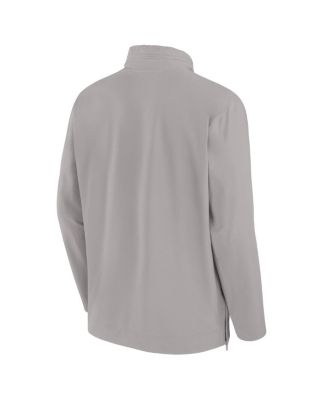 Men's Pewter USC Trojans Sideline Coaches Quarter-Zip Jacket