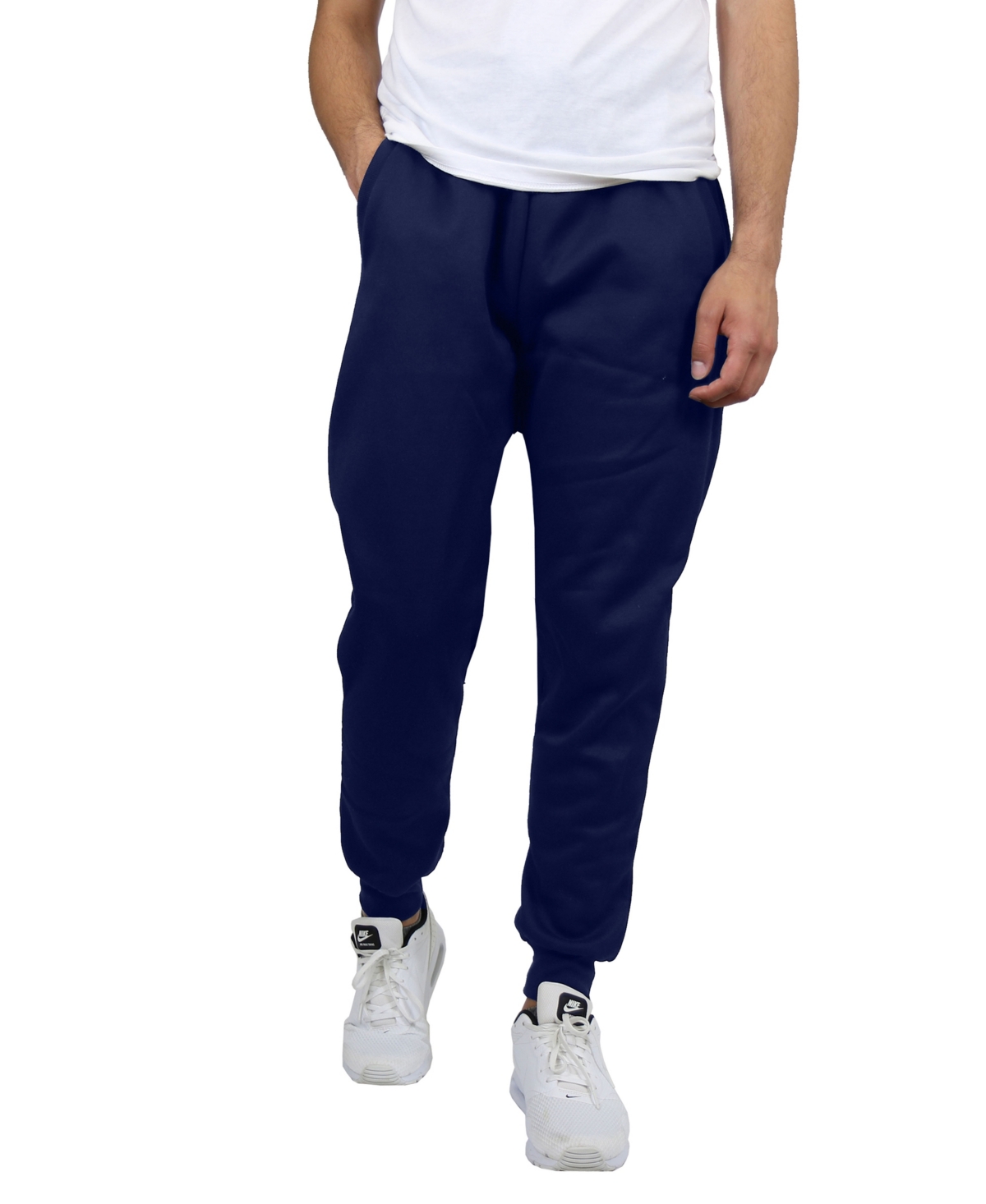 Blue Ice Men's Fleece-lined Jogger Sweatpants In Navy