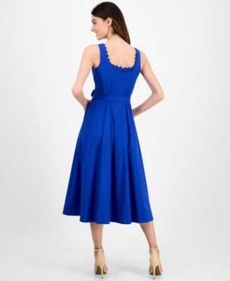 chiffon flare dress Sleeveless Square Neck Flare Hem Midi Dress – Silver Grey white hair  inspiration
