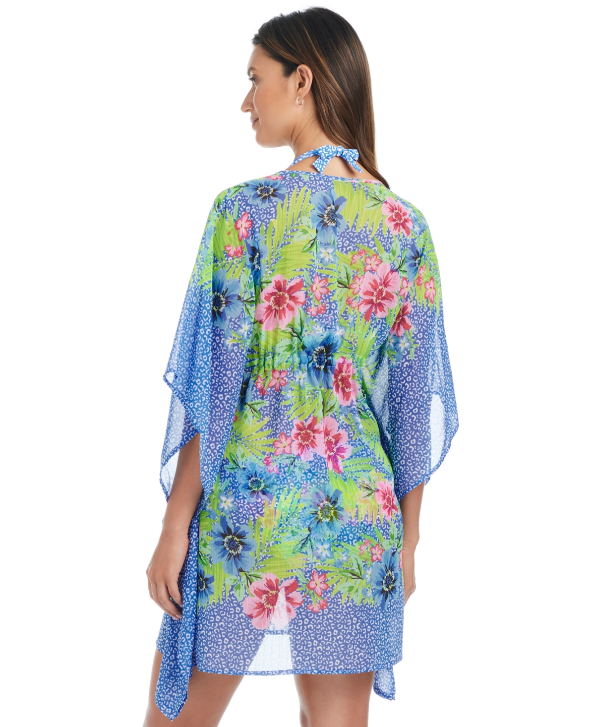 Bleu By Rod Beattie Women's Lets Get Away Caftan Swim Cover-up In Multi