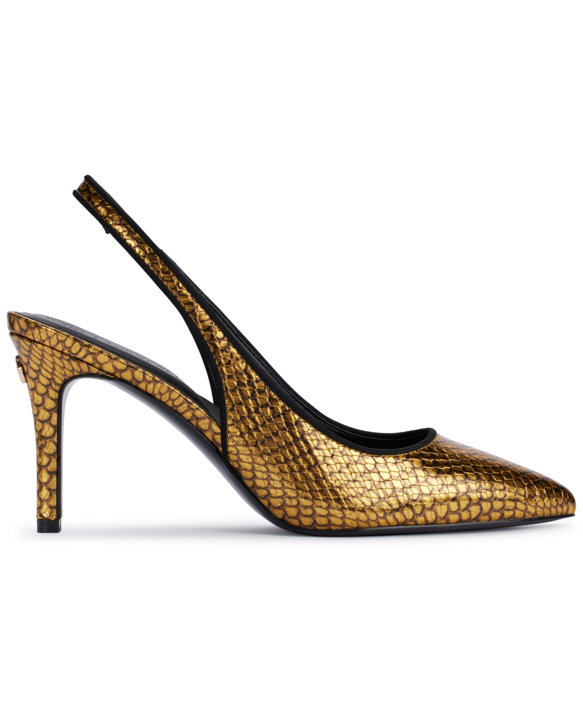 Shop Karl Lagerfeld Women's Rosalyn Slingback Pumps In Gold,black