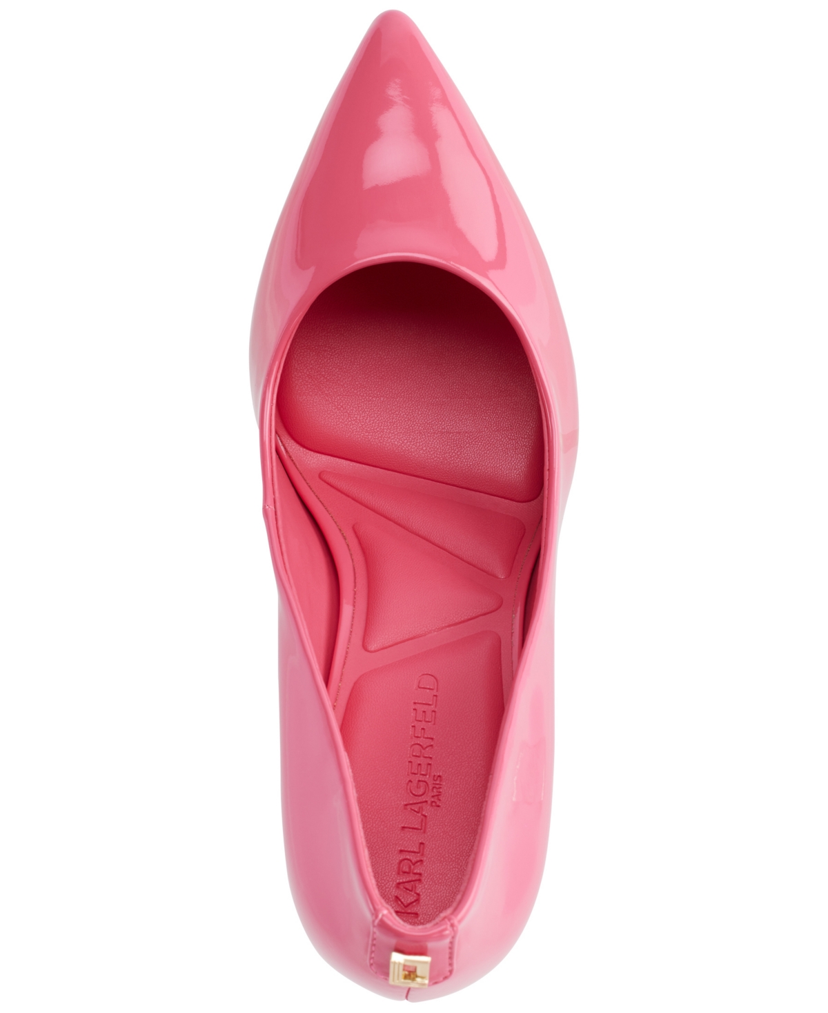 Karl Lagerfeld Royale Pointed Toe Pump In Teaberry