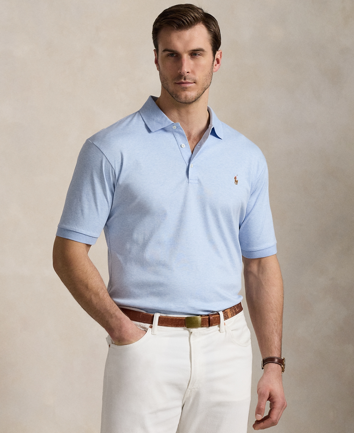 POLO RALPH LAUREN MEN'S BIG & TALL CLASSIC FIT SOFT COTTON POLO 